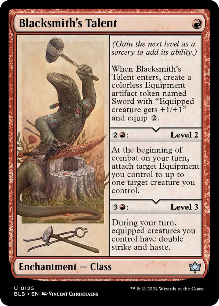 Blacksmith’s Talent [Bloomburrow] - MTG Single