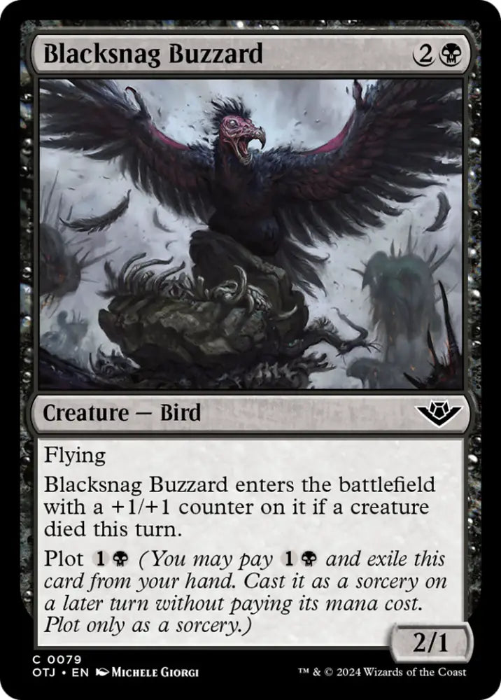 Blacksnag Buzzard [Outlaws of Thunder Junction] - MTG Single