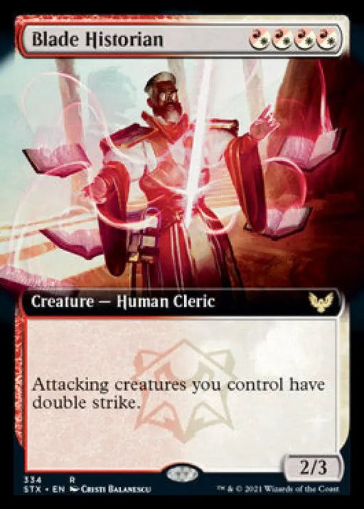 Blade Historian (Extended Art) [Strixhaven: School of Mages] - MTG Single