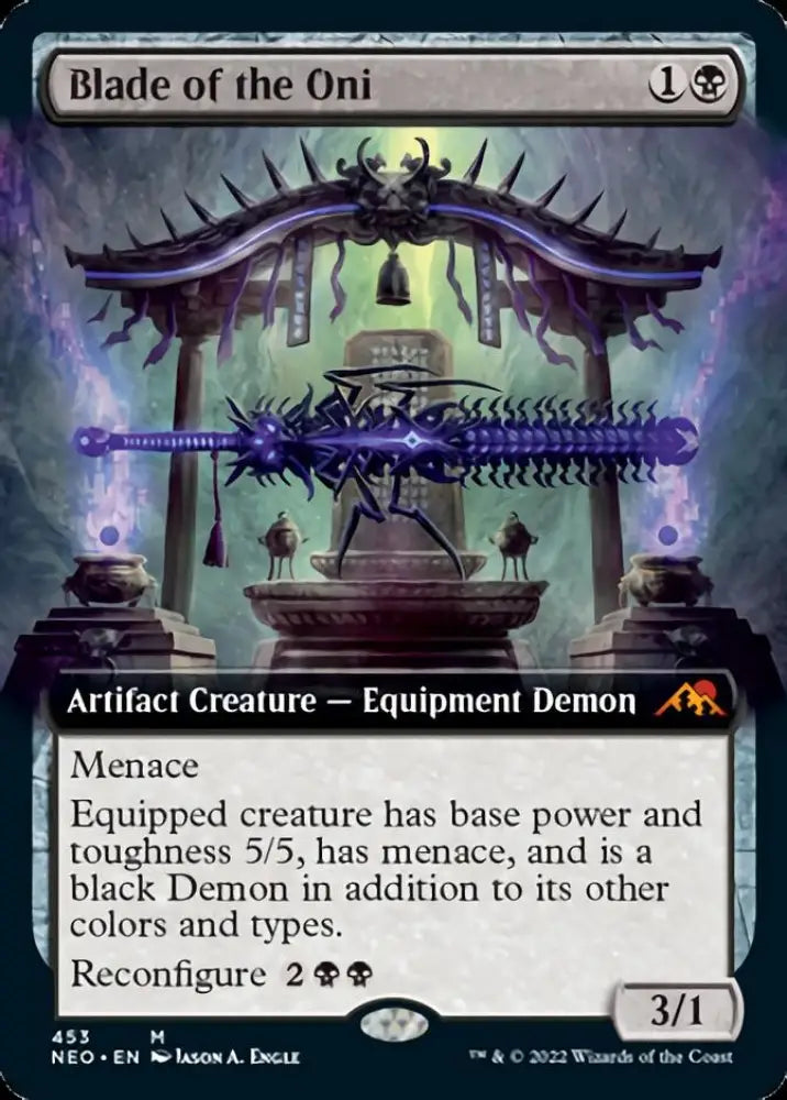 Blade of the Oni (Extended Art) [Kamigawa: Neon Dynasty] - MTG Single