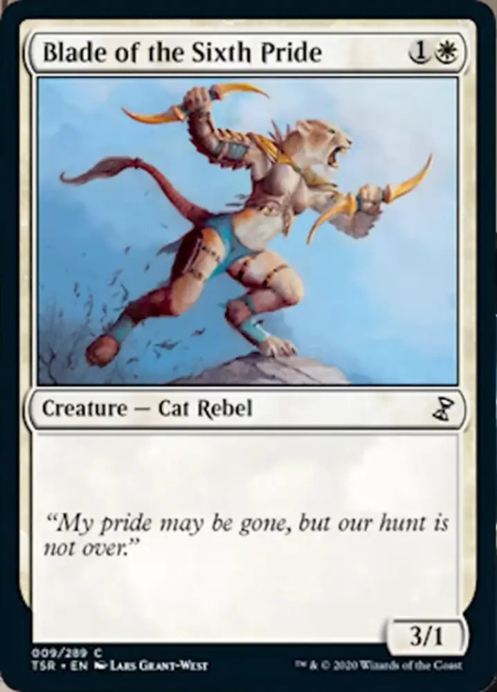 Blade of the Sixth Pride [Time Spiral Remastered] - MTG Single