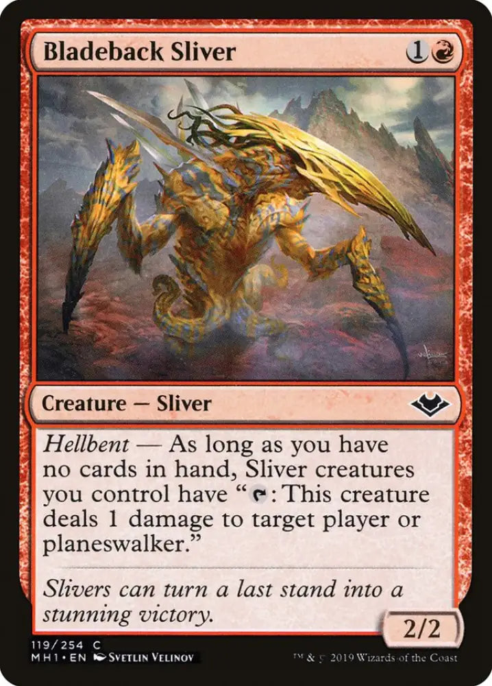 Bladeback Sliver [Modern Horizons] - MTG Single