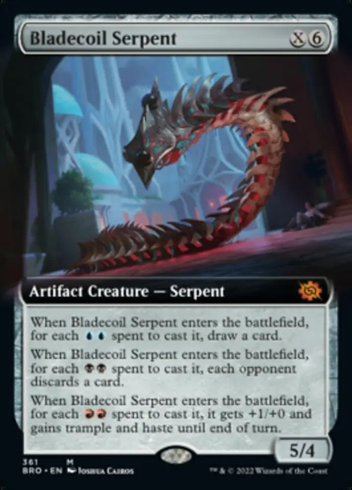 Bladecoil Serpent (Extended Art) [The Brothers’ War] - MTG Single
