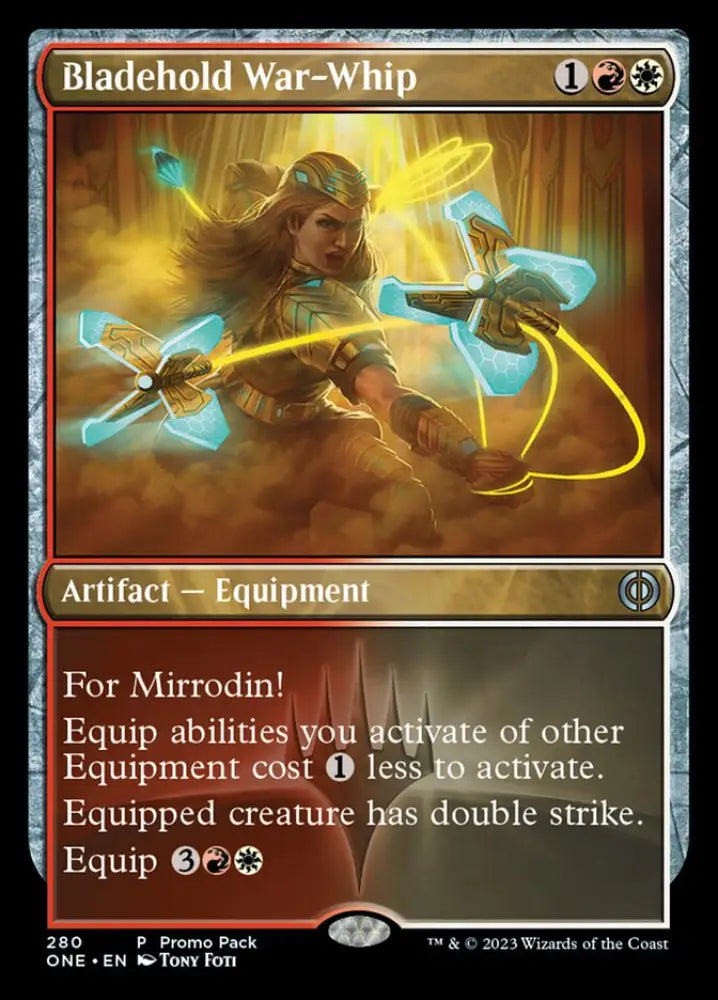 Bladehold War-Whip (Promo Pack) [Phyrexia: All Will Be One Promos] - MTG Single