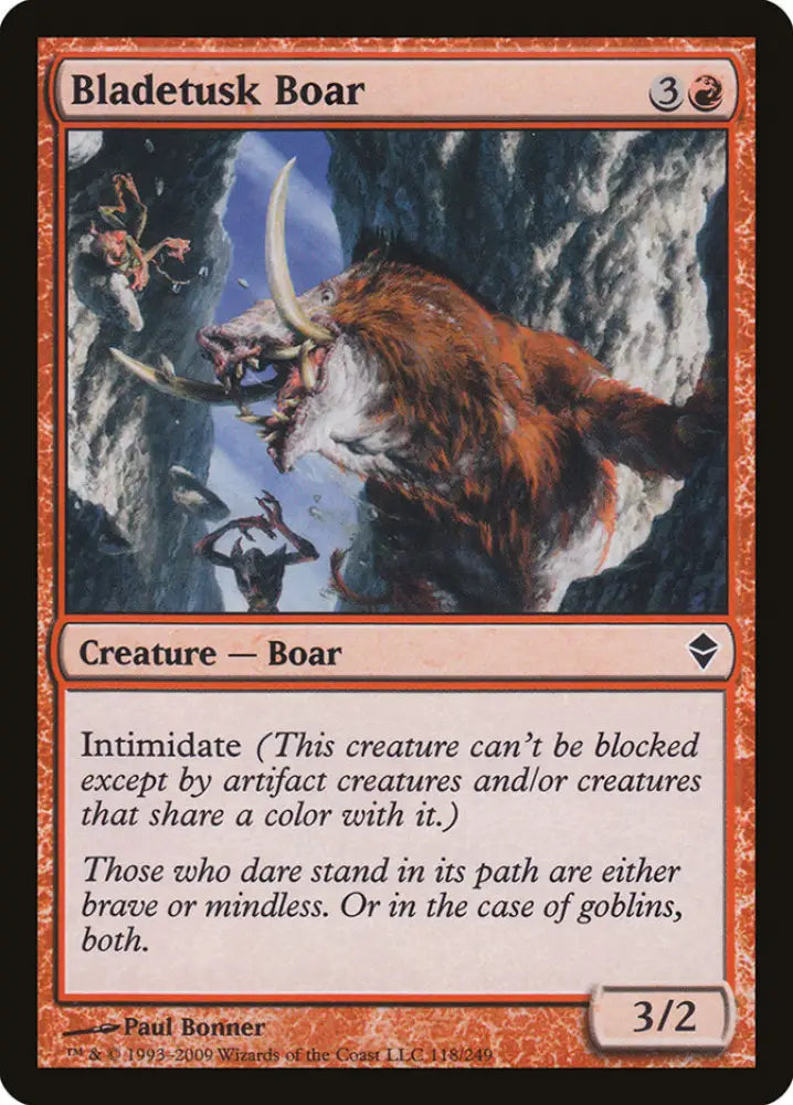 Bladetusk Boar [Zendikar] - MTG Single
