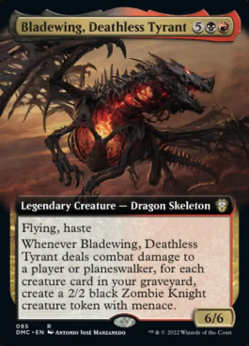 Bladewing Deathless Tyrant (Extended Art) [Dominaria United Commander] - MTG Single