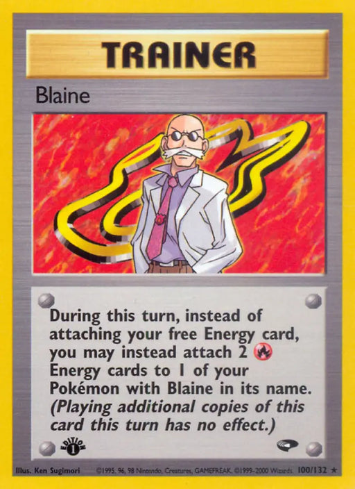 Blaine (100/132) [Gym Challenge 1st Edition] - Pokemon Single