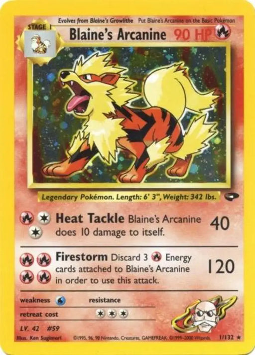 Blaine’s Arcanine (1/132) [Gym Challenge Unlimited] - Pokemon Single