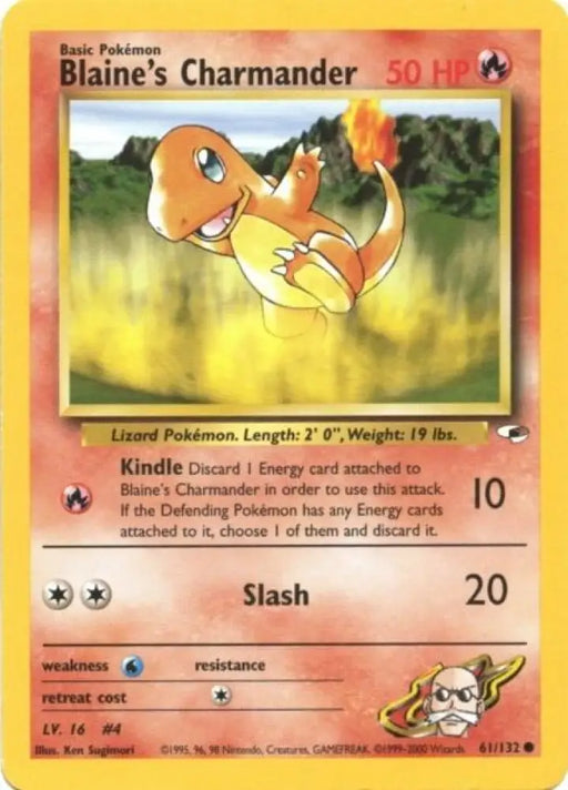 Blaine’s Charmander (61/132) [Gym Heroes Unlimited] - Pokemon Single