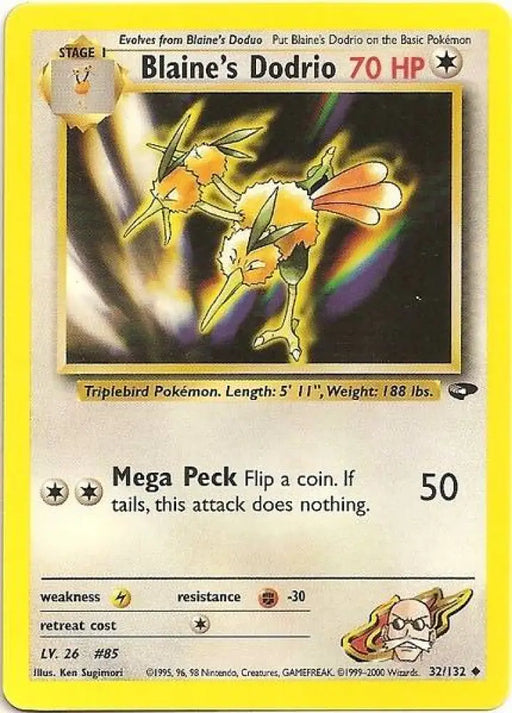Blaine’s Dodrio (32/132) [Gym Challenge Unlimited] - Pokemon Single