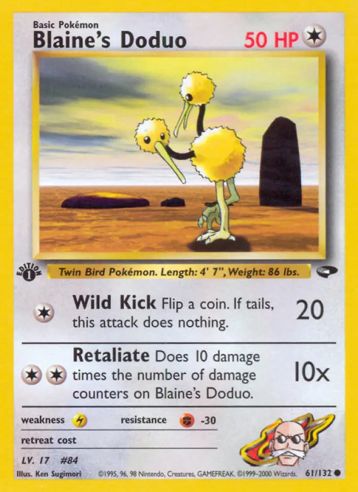Blaine’s Doduo (61/132) [Gym Challenge 1st Edition] - Pokemon Single