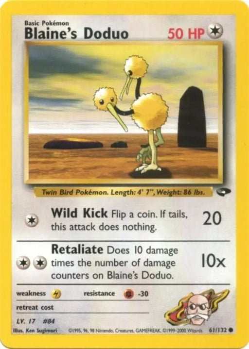 Blaine’s Doduo (61/132) [Gym Challenge Unlimited] - Pokemon Single