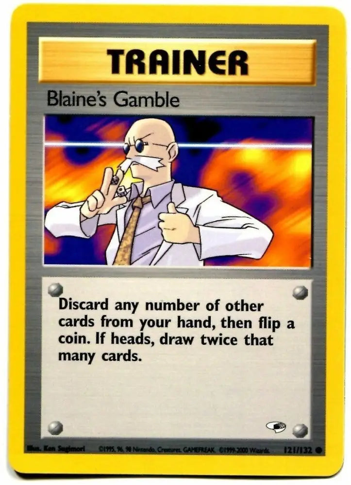 Blaine’s Gamble (121/132) [Gym Heroes Unlimited] - Pokemon Single