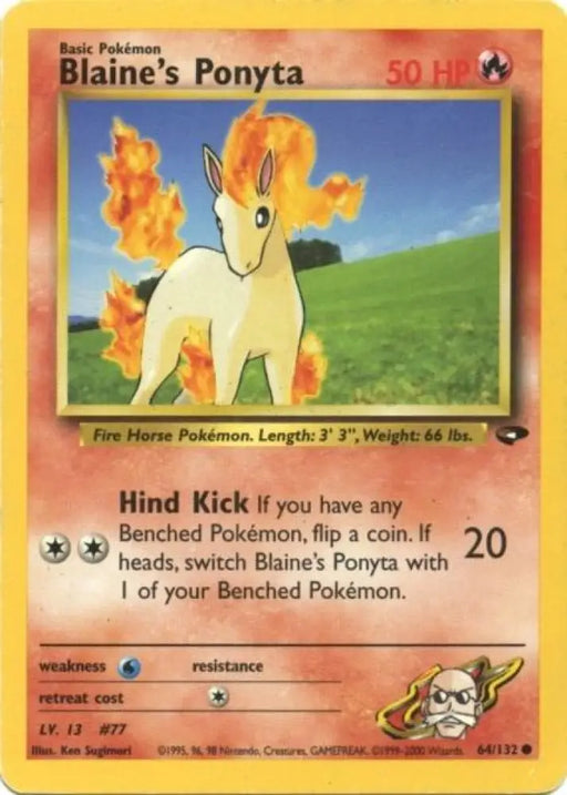 Blaine’s Ponyta (64/132) [Gym Challenge Unlimited] - Pokemon Single