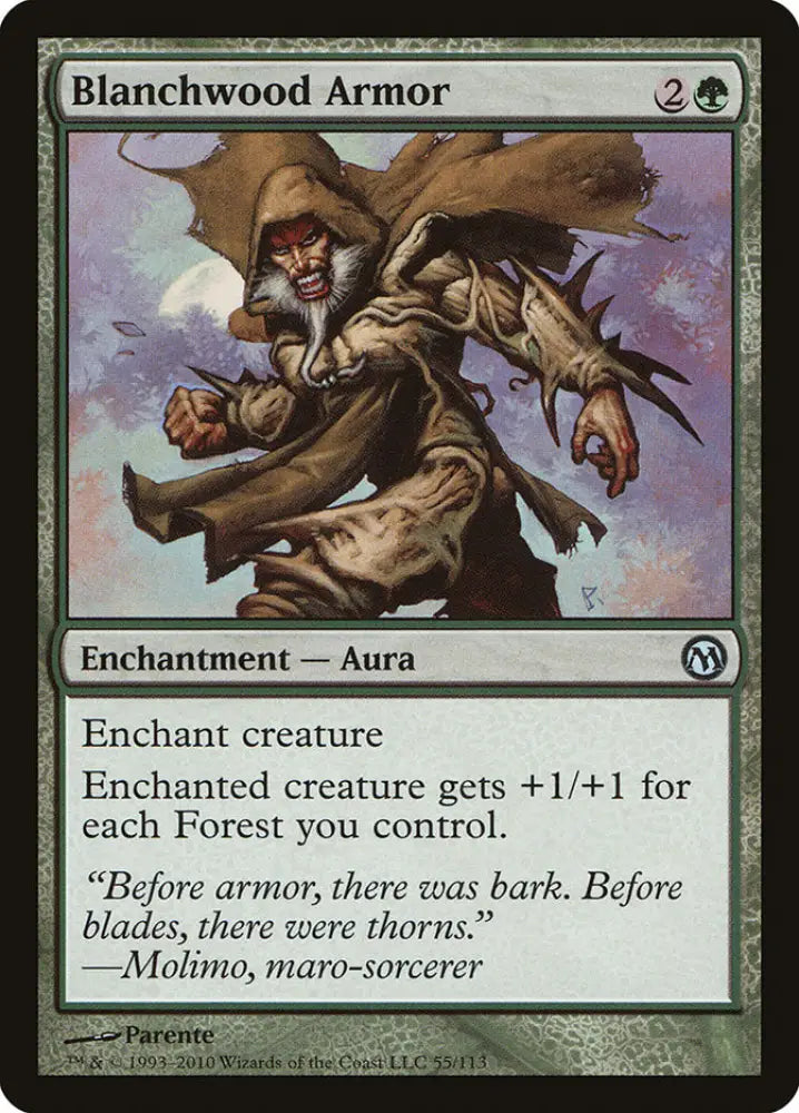 Blanchwood Armor [Duels of the Planeswalkers] - MTG Single
