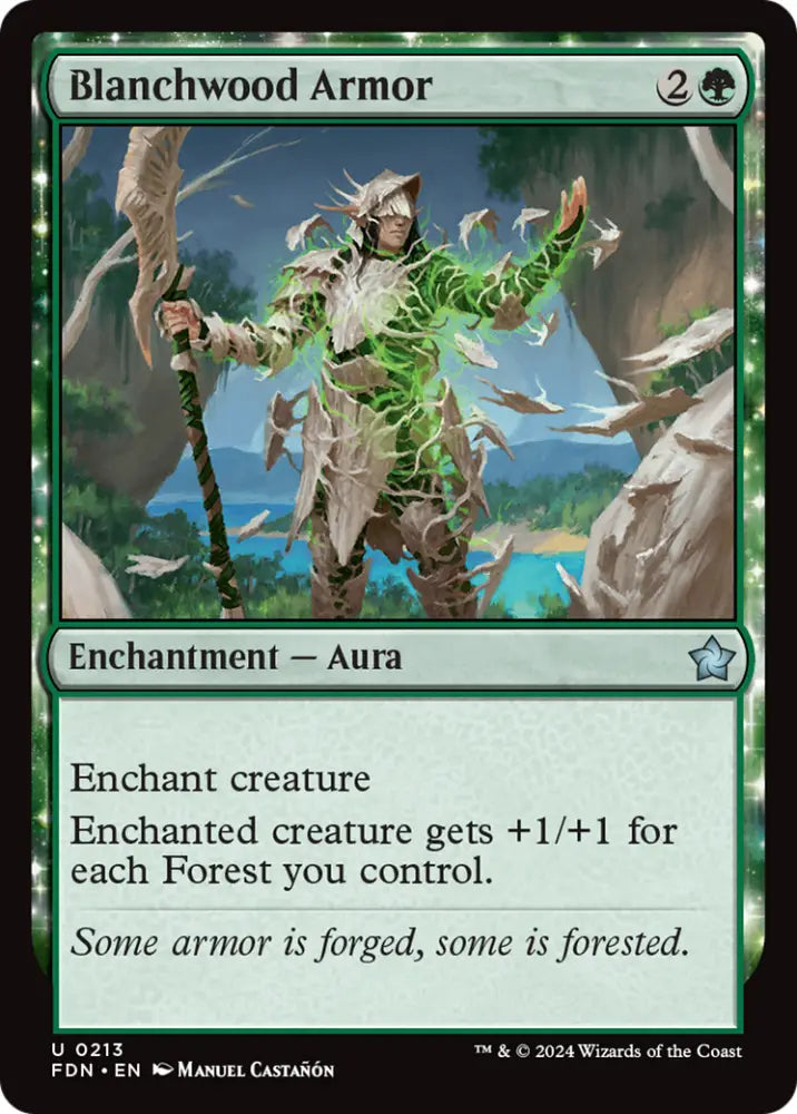 Blanchwood Armor [Foundations] - MTG Single