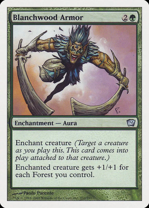 Blanchwood Armor [Ninth Edition] - MTG Single