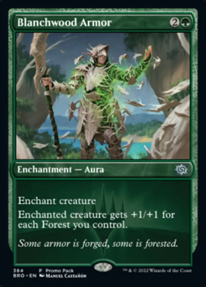 Blanchwood Armor (Promo Pack) [The Brothers’ War Promos] - MTG Single