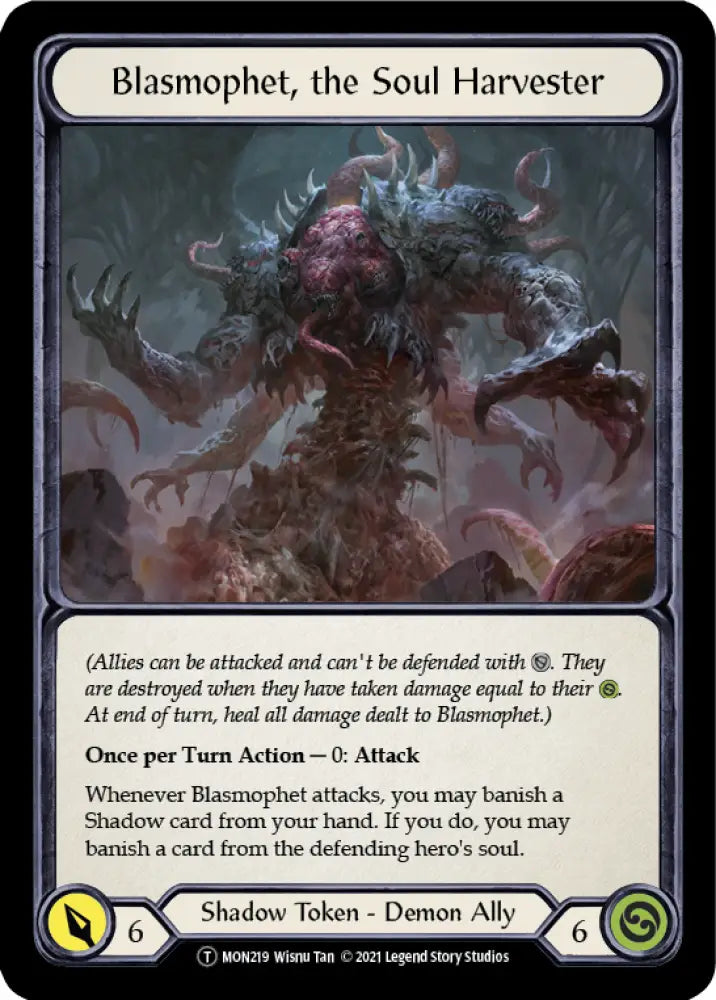 Blasmophet the Soul Harvester // Ursur the Soul Reaper [Monarch Unlimited] Unlimited Normal - Flesh And Blood Single