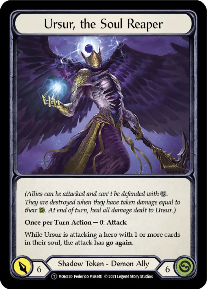 Blasmophet the Soul Harvester // Ursur the Soul Reaper [Monarch Unlimited] Unlimited Normal - Flesh And Blood Single