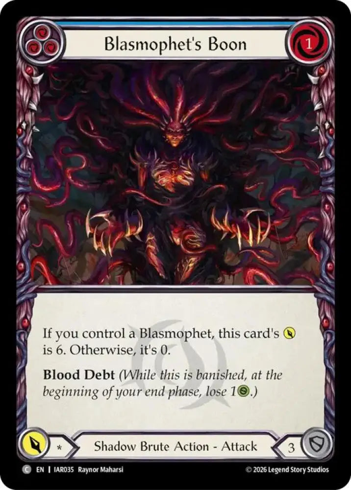 Blasmophet's Boon (IAR035) [Usurp the Shadow Throne]