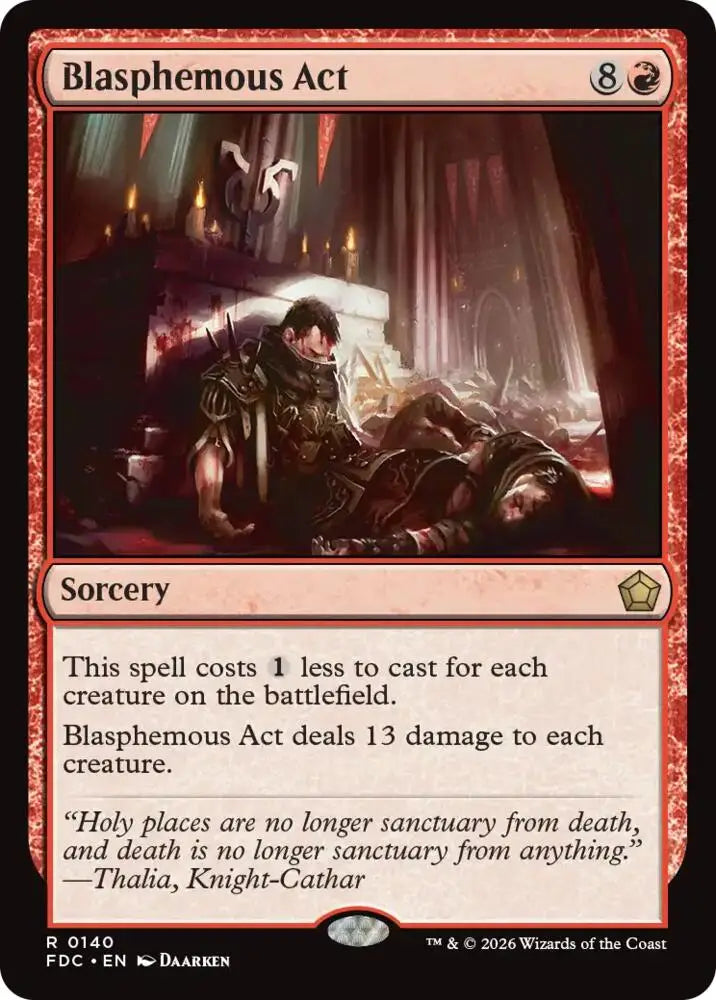 Blasphemous Act (140) [Foundations Commander]