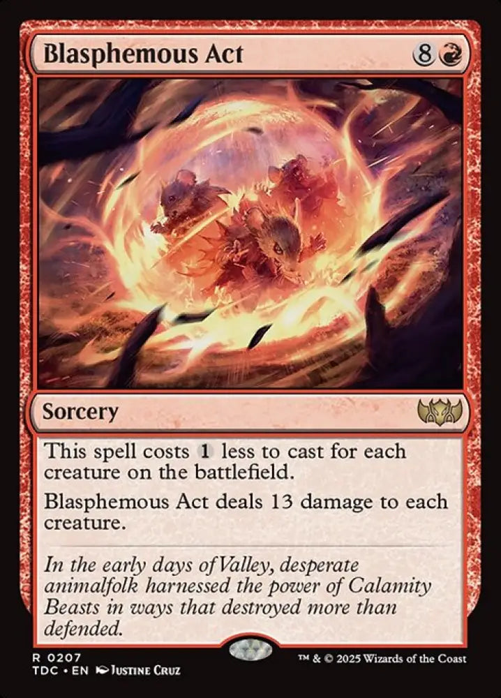 Blasphemous Act (207) [Tarkir: Dragonstorm Commander]