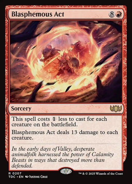 Blasphemous Act (207) [Tarkir: Dragonstorm Commander]