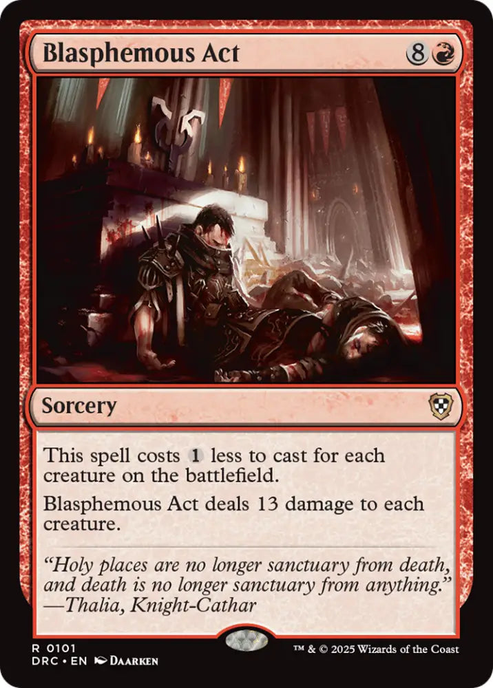 Blasphemous Act [Aetherdrift Commander] - MTG Single