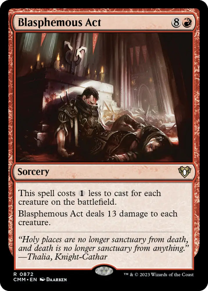 Blasphemous Act [Commander Masters] - MTG Single