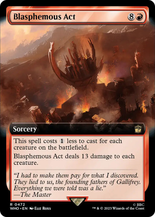 Blasphemous Act (Extended Art) [Doctor Who] - MTG Single