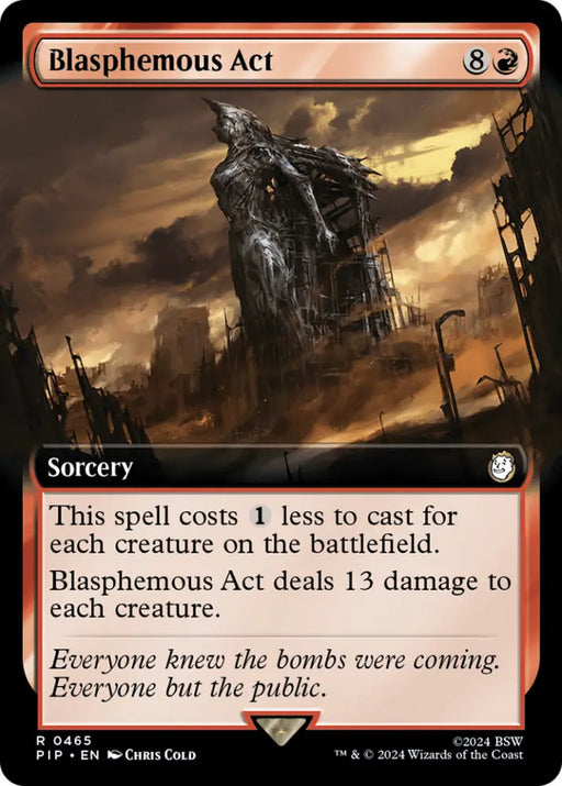Blasphemous Act (Extended Art) [Fallout] - MTG Single