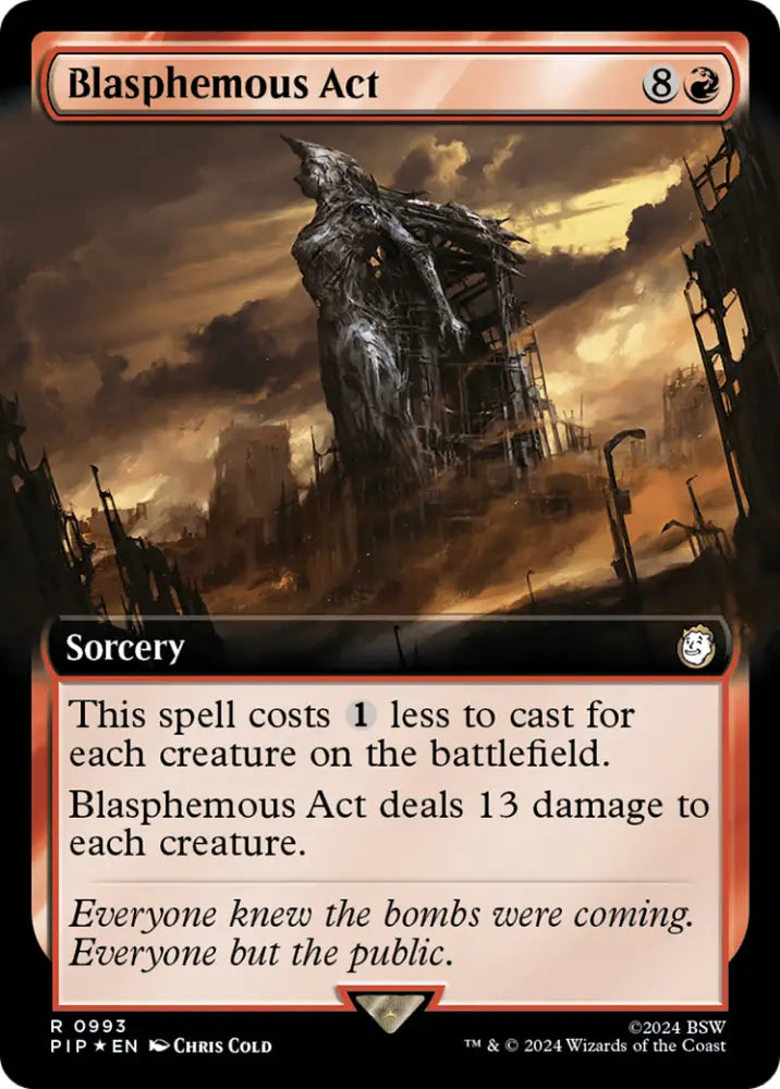 Blasphemous Act (Extended Art) (Surge Foil) [Fallout] - MTG Single