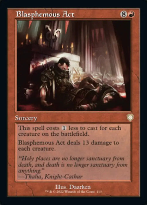 Blasphemous Act (Retro) [The Brothers’ War Commander] - MTG Single