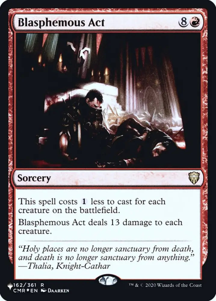 Blasphemous Act [Secret Lair: Heads I Win Tails You Lose] - MTG Single