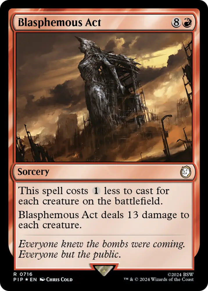 Blasphemous Act (Surge Foil) [Fallout] - MTG Single
