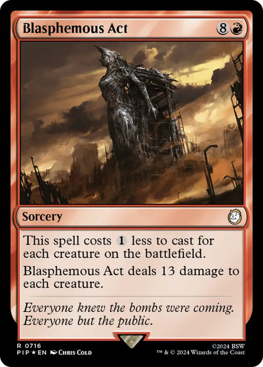 Blasphemous Act (Surge Foil) [Fallout] - MTG Single