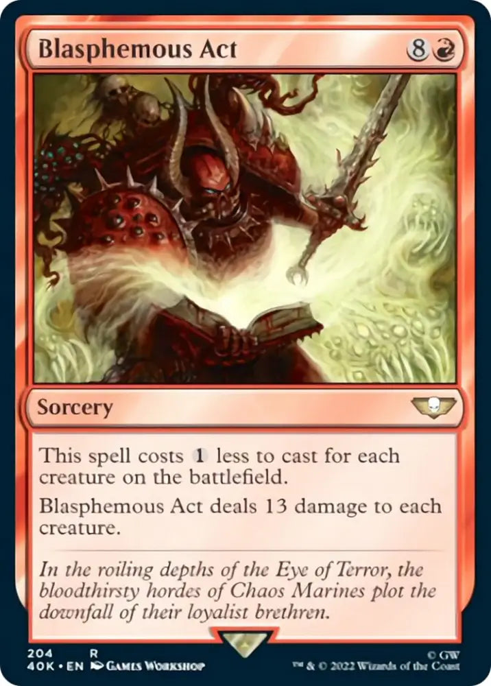 Blasphemous Act [Warhammer 40,000] - MTG Single