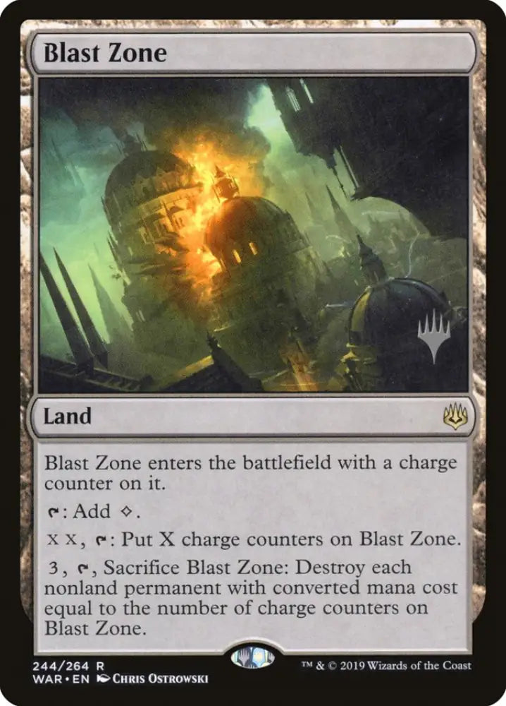 Blast Zone (Promo Pack) [War of the Spark Promos] - MTG Single