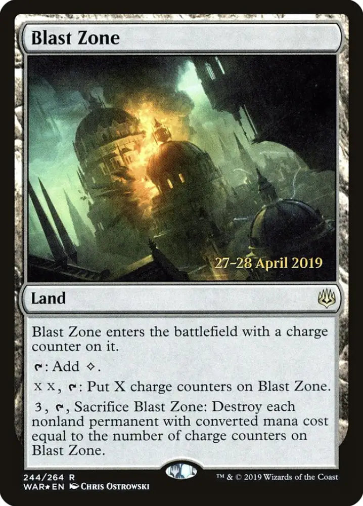 Blast Zone [War of the Spark Prerelease Promos] - MTG Single