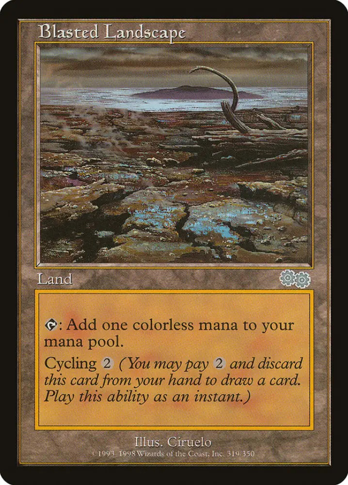 Blasted Landscape [Urza’s Saga] - MTG Single
