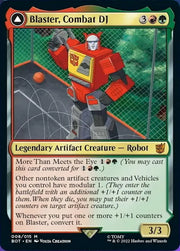 Blaster Combat DJ // Blaster Morale Booster [Transformers] - MTG Single