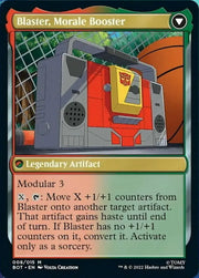 Blaster Combat DJ // Blaster Morale Booster [Transformers] - MTG Single