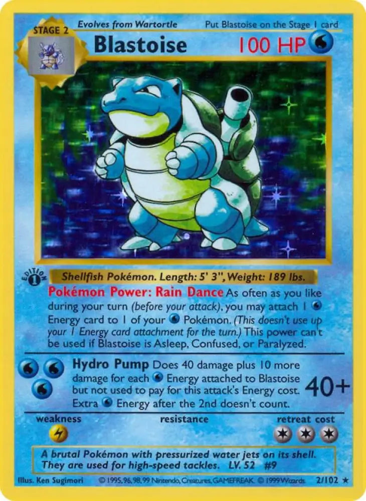 Blastoise (002/102) [Base Set Shadowless (1st Edition)]