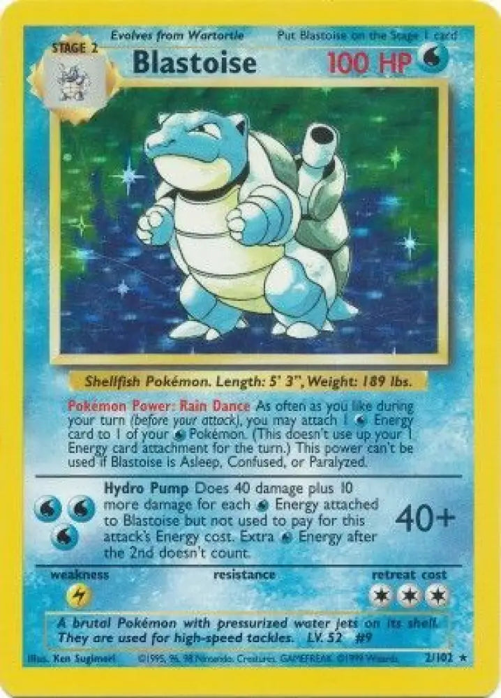Blastoise (2/102) [Base Set Unlimited] - Pokemon Single