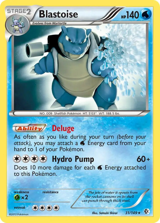Blastoise (31/149) (Theme Deck Exclusive) [Black & White: Boundaries Crossed] - Pokemon Single