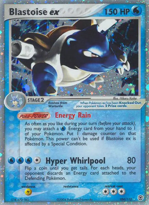 Blastoise ex (104/112) [EX: FireRed & LeafGreen] - Pokemon Single
