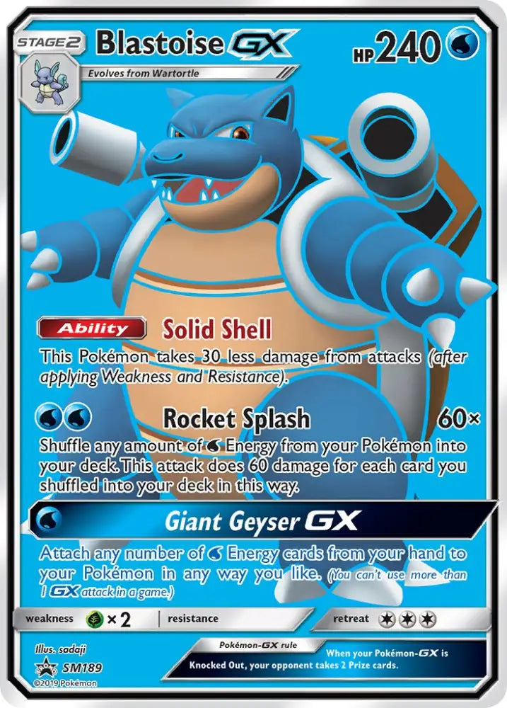 Blastoise GX (SM189) [Sun & Moon: Black Star Promos] - Pokemon Single