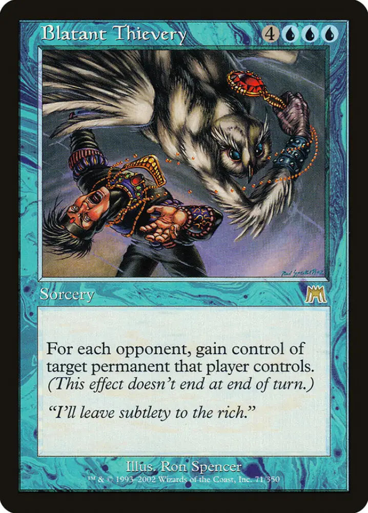 Blatant Thievery [Onslaught] - MTG Single