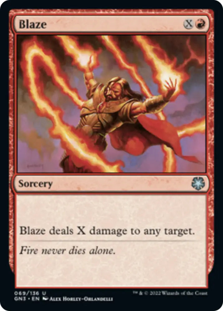 Blaze [Game Night: Free-for-All] - MTG Single